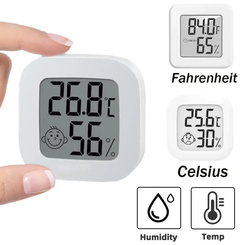 Цифровой мини-Термометр-Гигрометр с ЖК-дисплеем
Цифровой мини-Термометр-Гигрометр с ЖК-дисплеем