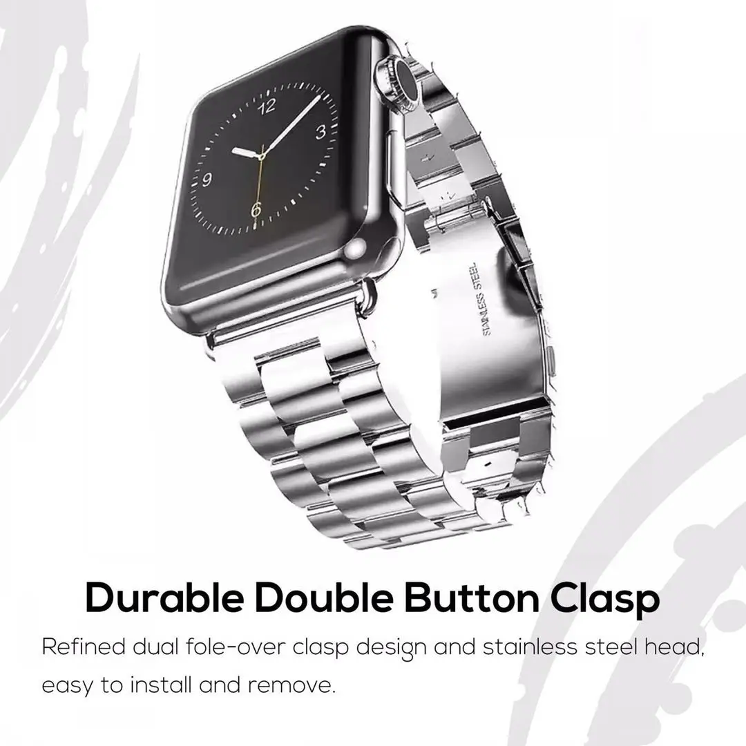 Metal Band For Apple Watch 45mm 44mm 42mm 41mm 40mm 38mm Stainless steel bracelet wristband correa For iWatch 7 6 5 4 3 SE belt
Metal Band For Apple Watch 45mm 44mm 42mm 41mm 40mm 38mm Stainless steel bracelet wristband correa For iWatch 7 6 5 4 3 SE belt