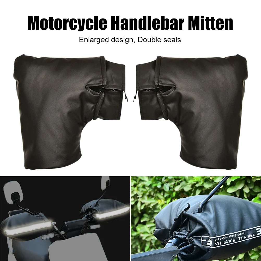 Motorcycle Handlebar Mitten Gloves Universal Plush Lining Waterproof PU Gloves Hand Warmer Winter Warm for Scooter Warmer Gloves
Motorcycle Handlebar Mitten Gloves Universal Plush Lining Waterproof PU Gloves Hand Warmer Winter Warm for Scooter Warmer Gloves