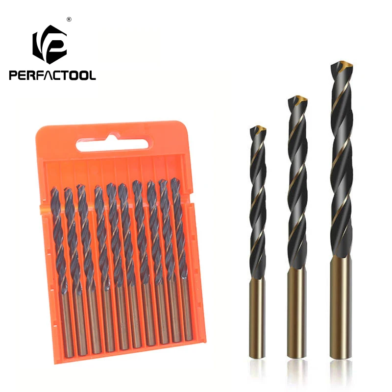 PERFACTOOL High-speed steel twist drill black and yellow rolling drill metal electric drill hole straight shank drill
PERFACTOOL High-speed steel twist drill black and yellow rolling drill metal electric drill hole straight shank drill