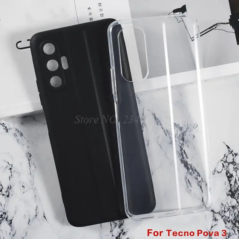 Anti-knock Fitted Case For Tecno Pova 3 Silicon Caso Ultra-thin Transparent Phone Case For Tecno Pova3 6.9" Soft Black TPU Cover
Anti-knock Fitted Case For Tecno Pova 3 Silicon Caso Ultra-thin Transparent Phone Case For Tecno Pova3 6.9" Soft Black TPU Cover