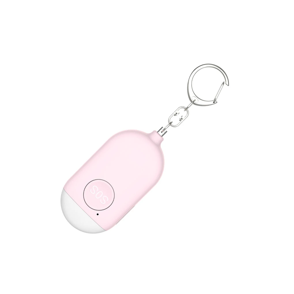 

Security Alarm Keyring with LED Light Personal Emergency Charging Alarms