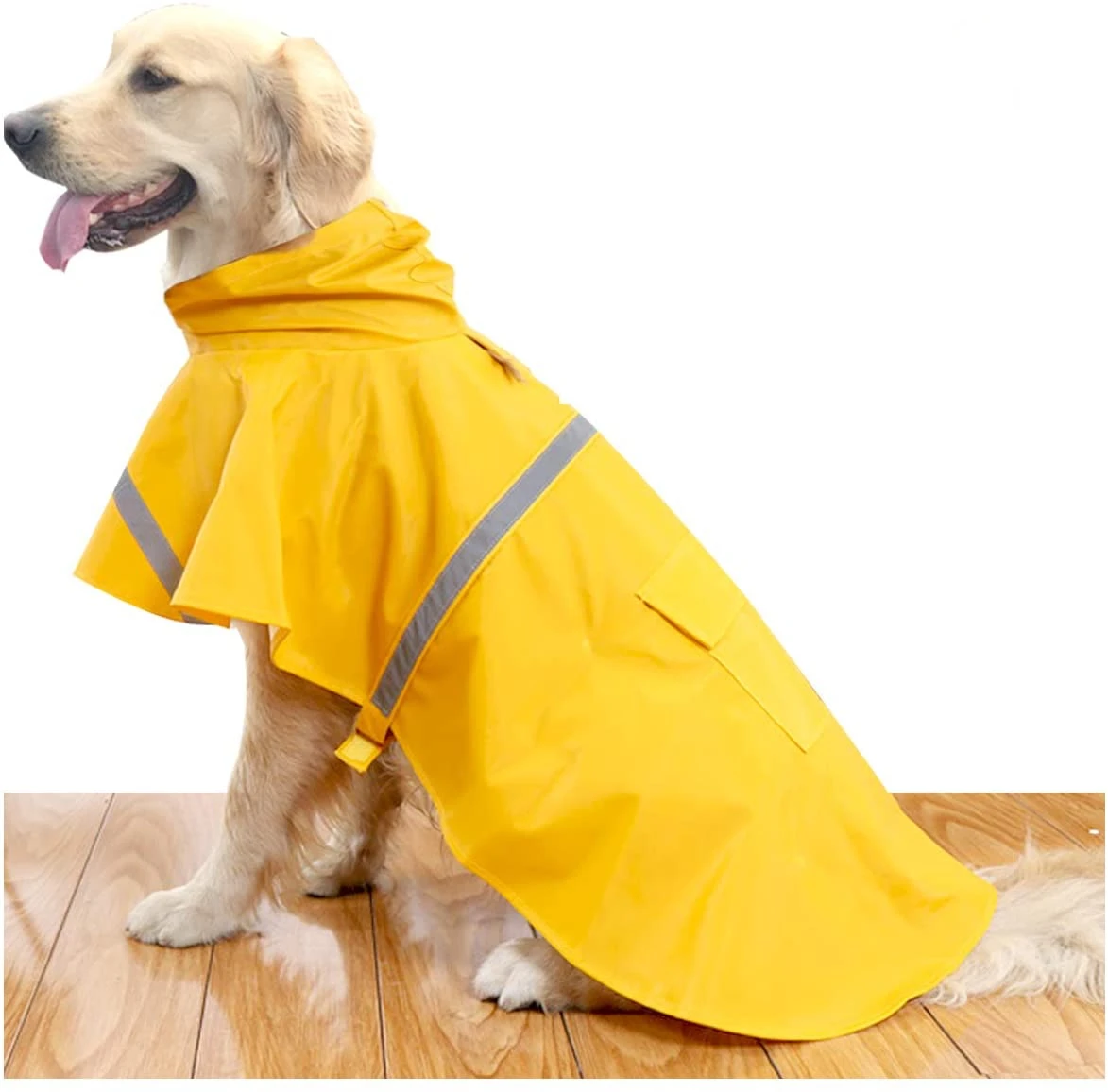 ATUBAN Large Dog Raincoat Ajustable Pet Waterproof Clothes Lightweight Rain Jacket Poncho Hoodies with Strip Reflective 
ATUBAN Large Dog Raincoat Ajustable Pet Waterproof Clothes Lightweight Rain Jacket Poncho Hoodies with Strip Reflective