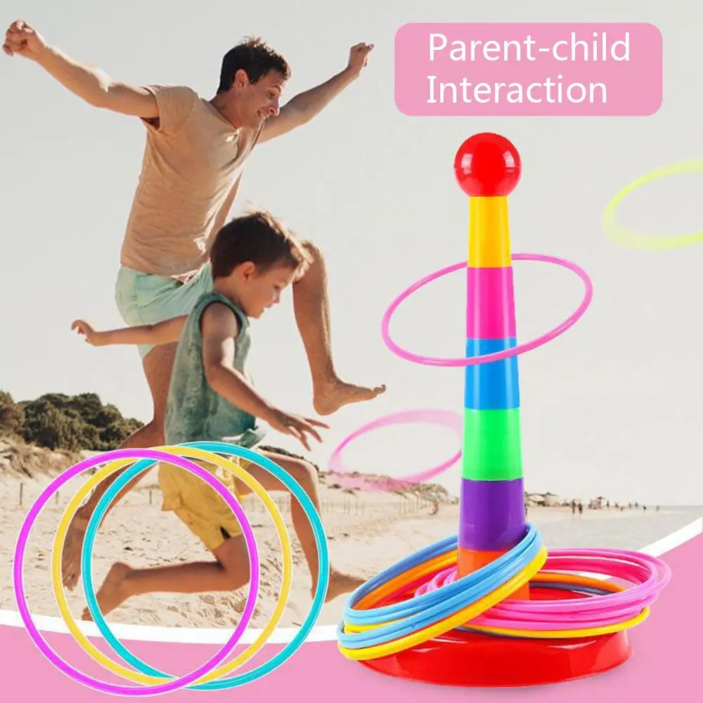 Gifts Outdoor Fun For Kids Adults Parent-Child Interactive Sport Games Hoop Rings Ferrule Stacked Layers Ring Toss
Gifts Outdoor Fun For Kids Adults Parent-Child Interactive Sport Games Hoop Rings Ferrule Stacked Layers Ring Toss