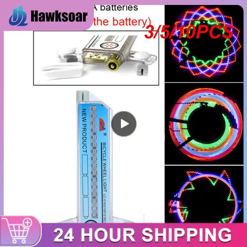 3/5/10PCS Bicycle Light Bike Wheel Lights spoke Light Reflective Light With 32 RGB Flash LED Light Waterproof Decorative Lamp
3/5/10PCS Bicycle Light Bike Wheel Lights spoke Light Reflective Light With 32 RGB Flash LED Light Waterproof Decorative Lamp