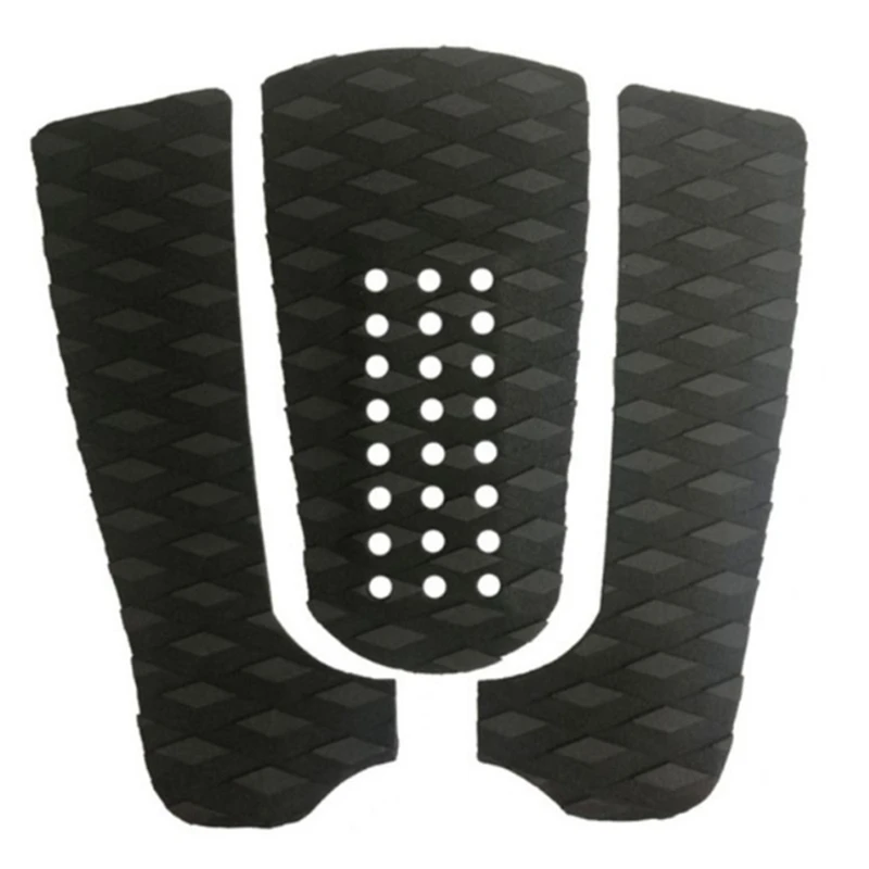 Surfboard Traction Pad Anti-Slip Resistant Adhesive EVA Grip Surf Deck Tail Pads Three-Piece Black with Holes
Surfboard Traction Pad Anti-Slip Resistant Adhesive EVA Grip Surf Deck Tail Pads Three-Piece Black with Holes