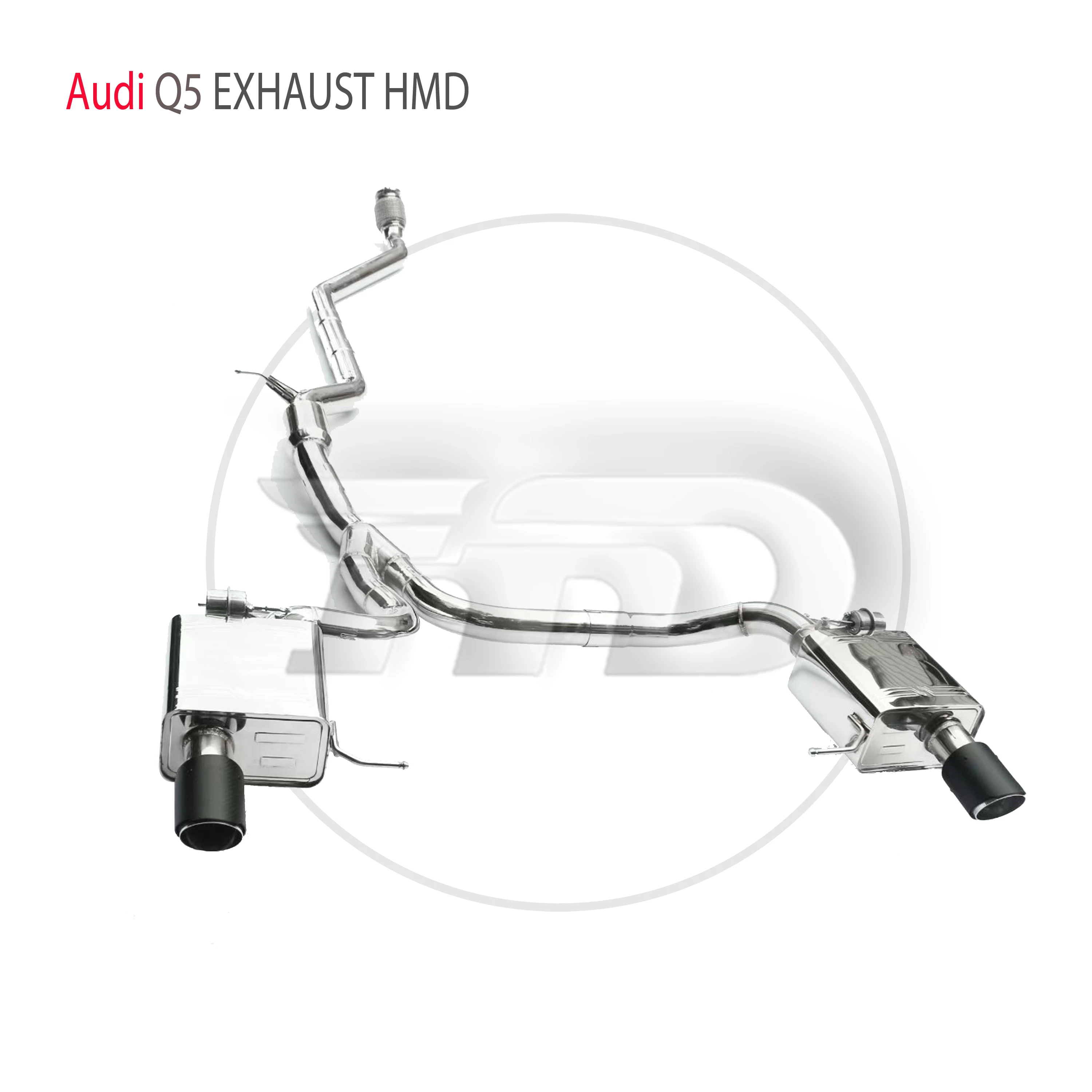 

HMD Stainless Steel Exhaust System Performance Catback is Suitable for Audi Q5 Auto Modification Electronic Valve Muffler