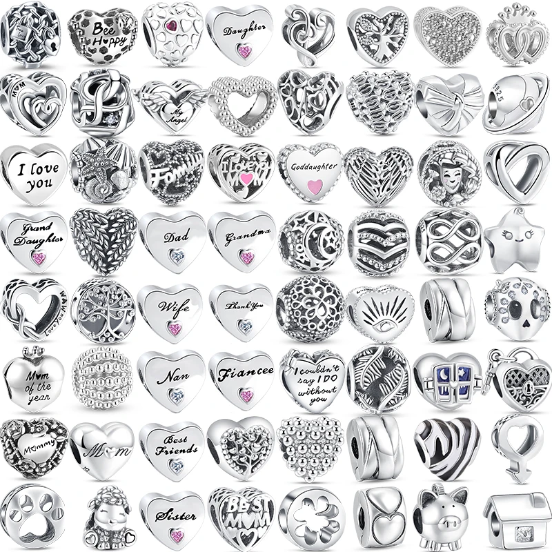 Fit Original Pandora Beads 925 Sterling Silver Heart Charm White Zircon Charms Bracelet For Women DIY Fine Jewelry Accessories
Fit Original Pandora Beads 925 Sterling Silver Heart Charm White Zircon Charms Bracelet For Women DIY Fine Jewelry Accessories