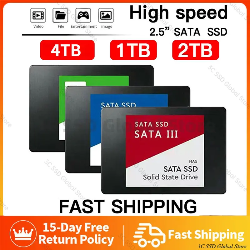 2023 New Hot 2.5Inch SSD Sata III 1TB 2TB 4TB SSD Drive Portable Hard Disk For Laptop Microcomputer hd 1tb pra pc
2023 New Hot 2.5Inch SSD Sata III 1TB 2TB 4TB SSD Drive Portable Hard Disk For Laptop Microcomputer hd 1tb pra pc