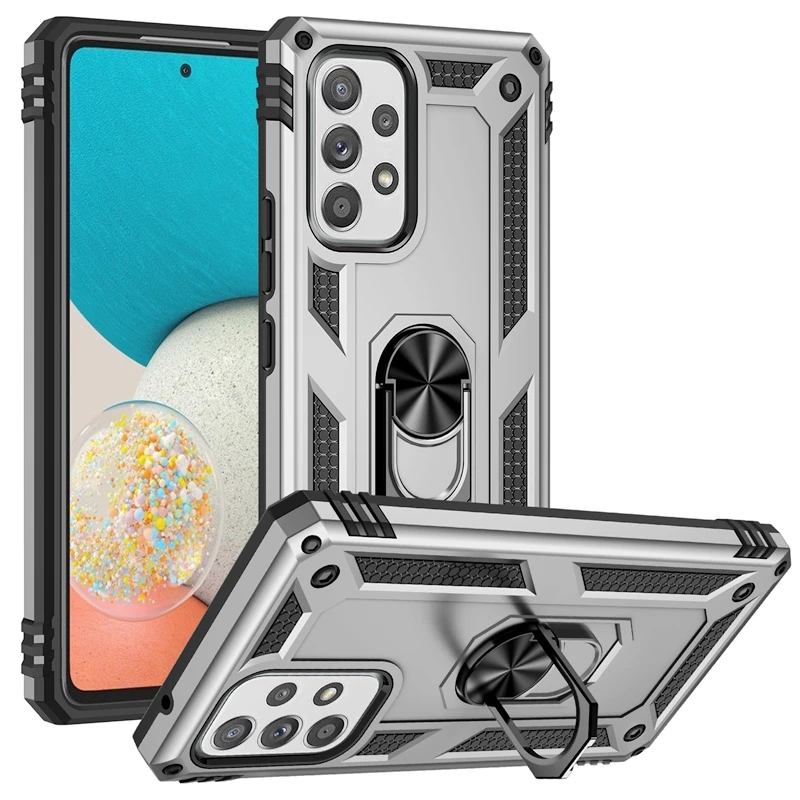 For Samsung Galaxy A13 4G Case Silicone Bumper Armor Shockproof Phone Case For Samsung A13 A33 A53 A73 5G Ring Stand Back Cover
For Samsung Galaxy A13 4G Case Silicone Bumper Armor Shockproof Phone Case For Samsung A13 A33 A53 A73 5G Ring Stand Back Cover