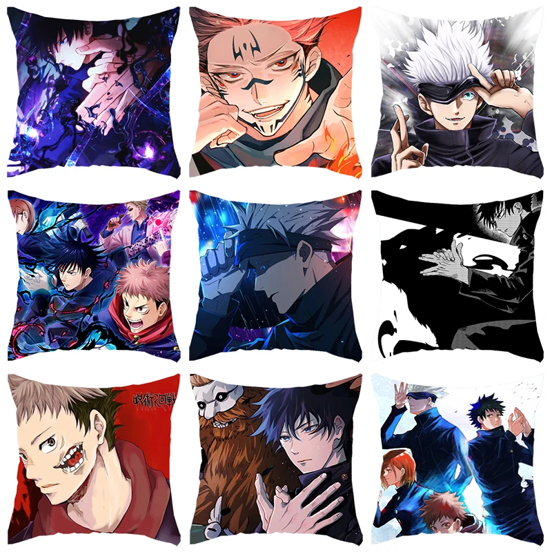 Anime Jujutsu Kaisen Itadori Yuji Cushion Cover Pillowcases Gojo Satoru Throw Pillow Case for Home Decor Sofa Car Pillow Covers
Anime Jujutsu Kaisen Itadori Yuji Cushion Cover Pillowcases Gojo Satoru Throw Pillow Case for Home Decor Sofa Car Pillow Covers