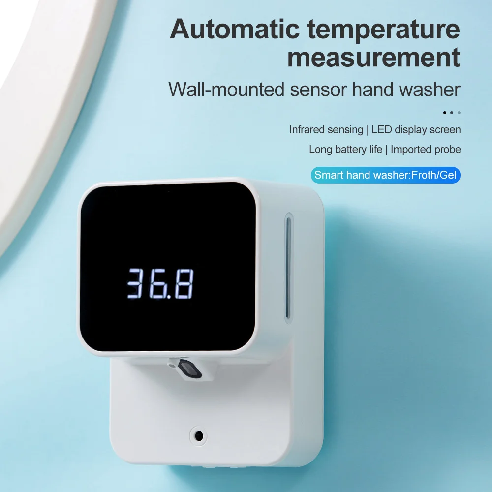 Xiaomi LED Wall-mounted Automatic Soap Dispenser Digital Temperature Foam Gel X6 Infrared Wash The Phone Youpin Upgrade Version
Xiaomi LED Wall-mounted Automatic Soap Dispenser Digital Temperature Foam Gel X6 Infrared Wash The Phone Youpin Upgrade Version