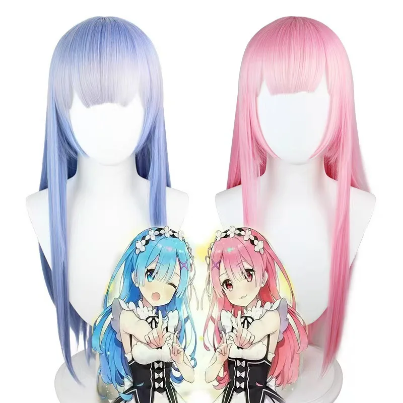 Anime Rem Cosplay Wig Ram Cosplay Long Wig Re:Zero Starting Life In Another World Blue Pink Gradient Color Role Play Long Hair
Anime Rem Cosplay Wig Ram Cosplay Long Wig Re:Zero Starting Life In Another World Blue Pink Gradient Color Role Play Long Hair