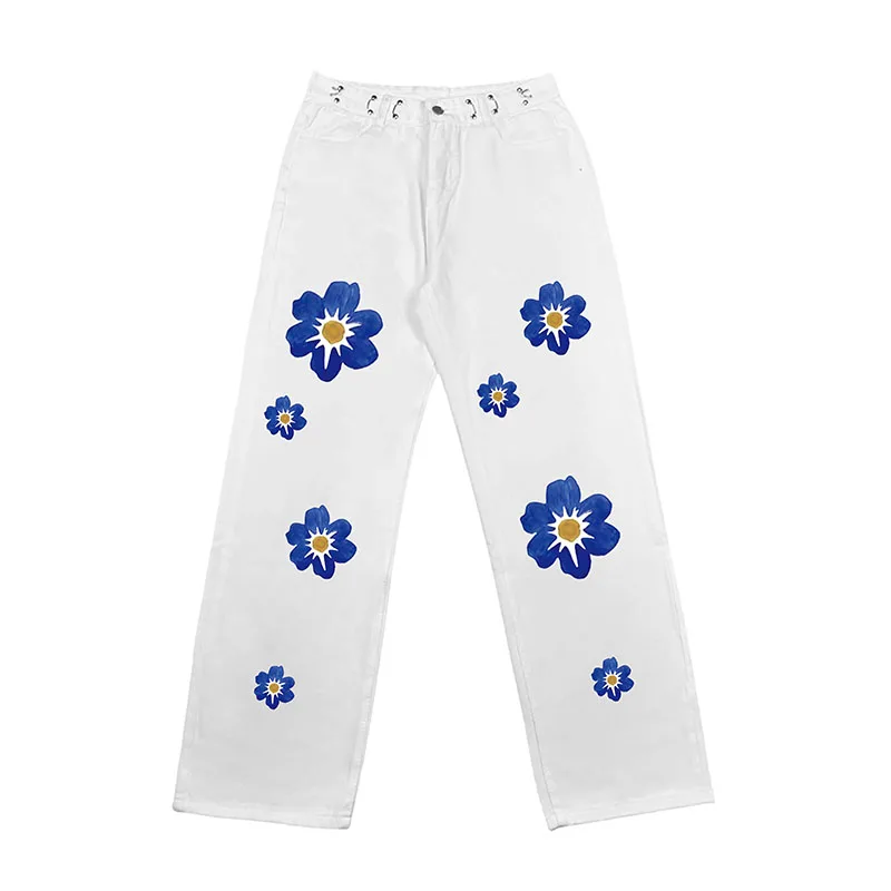 New Summer Jeans Ins Streetwear College Heartbeat Print Denim Trousers Women Men Casual Loose Straight Wide Leg Pants Cotton
New Summer Jeans Ins Streetwear College Heartbeat Print Denim Trousers Women Men Casual Loose Straight Wide Leg Pants Cotton