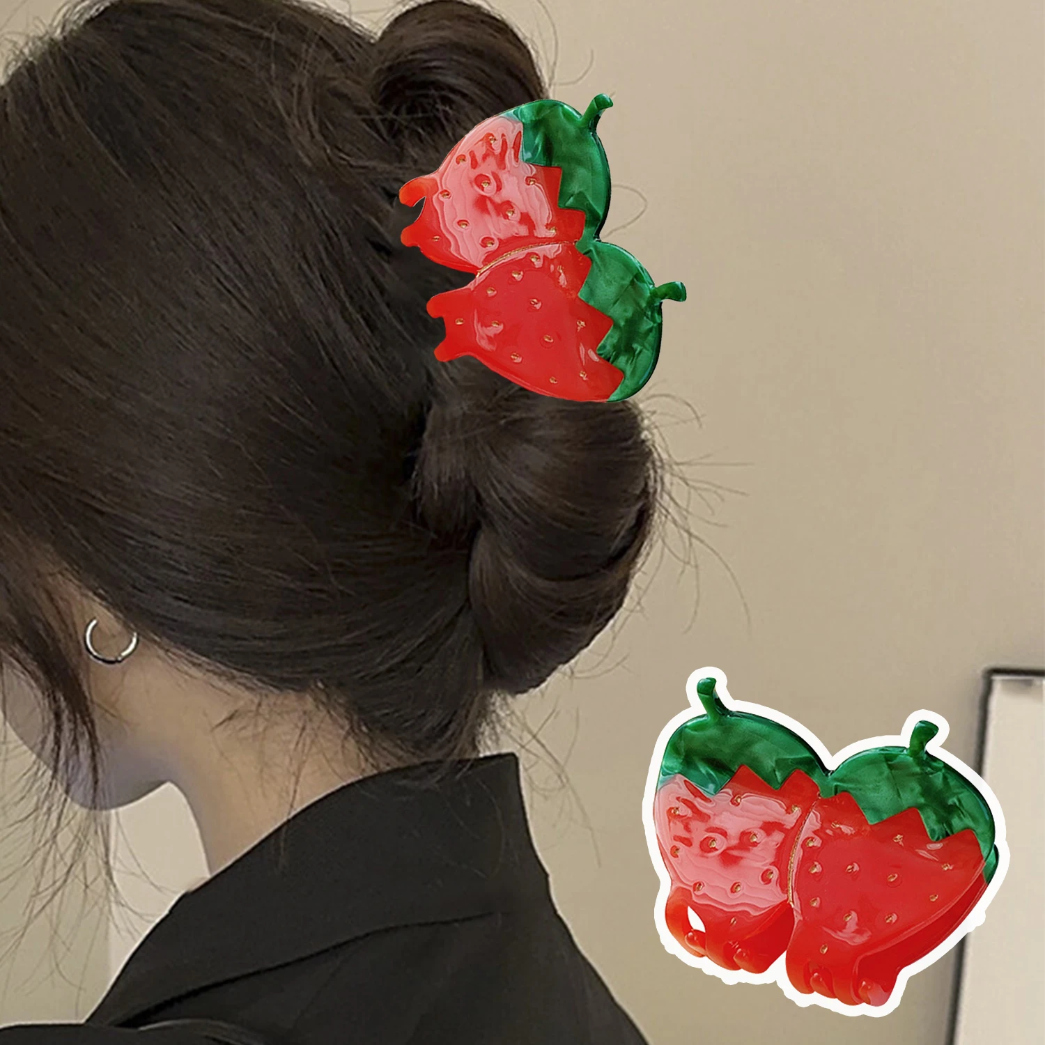 Sweet Cute Acetate Strawberry Shark Hair Claw Clip For Women Girls Trendy Fruit Barrettes Hairpin Hair Accessories Tool 2023
Sweet Cute Acetate Strawberry Shark Hair Claw Clip For Women Girls Trendy Fruit Barrettes Hairpin Hair Accessories Tool 2023