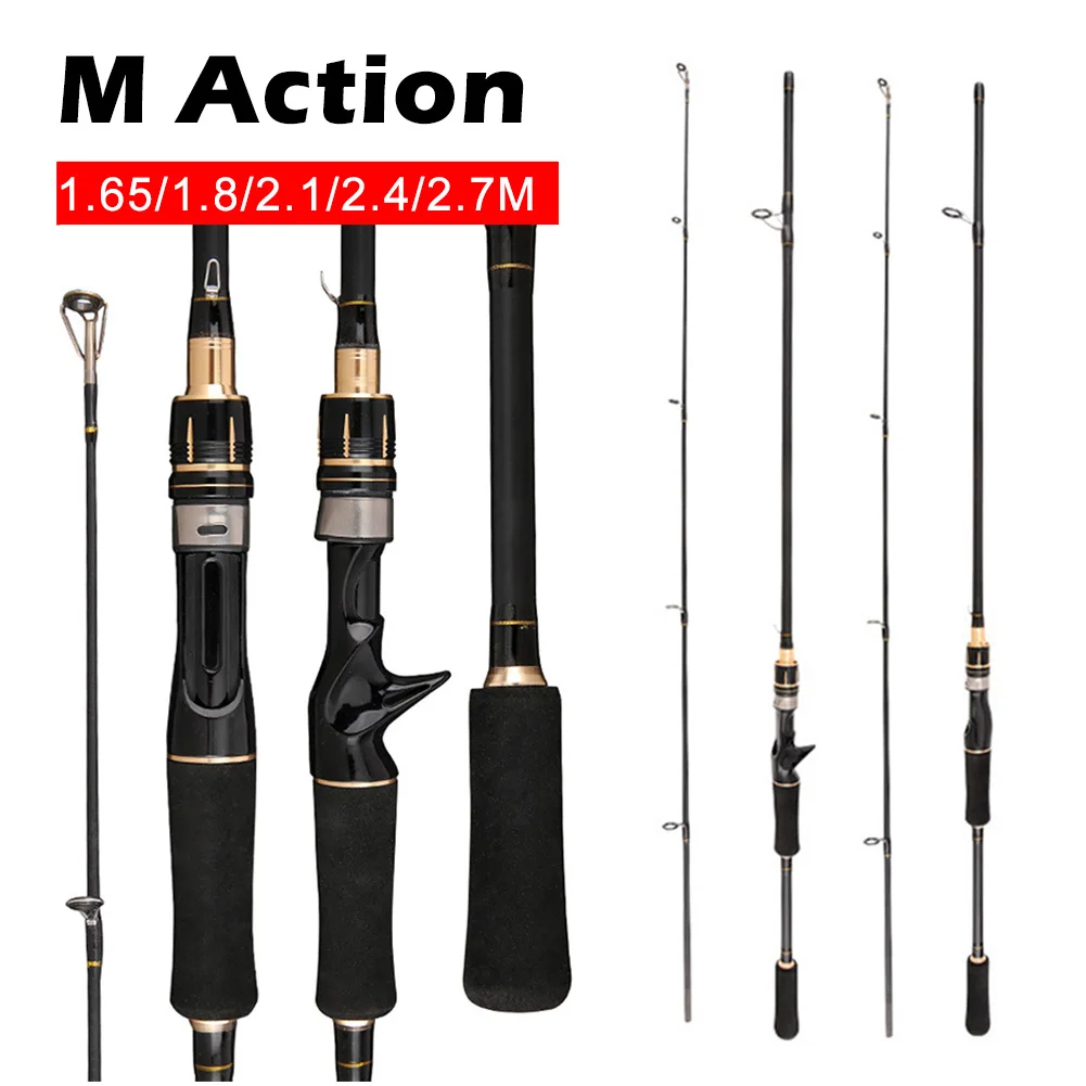 Fishing Rod 1.65/1.8/2.1/2.4/2.7m Spinning Casting Rod Fishing Lure Pole 2pcs Carp Perch Fishing Freshwater Acessories M Action
Fishing Rod 1.65/1.8/2.1/2.4/2.7m Spinning Casting Rod Fishing Lure Pole 2pcs Carp Perch Fishing Freshwater Acessories M Action