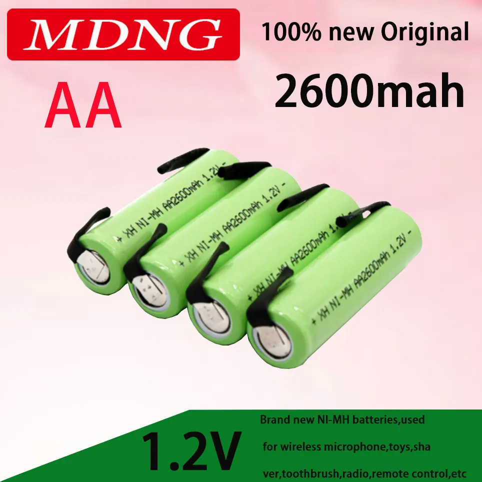 2021 1.2V AA Rechargeable Battery 2600mah NI-MH Cell Green Shell with Welding Tabs for Philips Electric Shaver Razor Toothbrush
2021 1.2V AA Rechargeable Battery 2600mah NI-MH Cell Green Shell with Welding Tabs for Philips Electric Shaver Razor Toothbrush