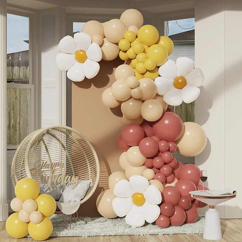 Daisy Groovy Balloon Garland Arch Kit Retro Coffee Горчично-желтые Globos для дня рождения Свадьба Летняя вечеринка Decoation Baby Shower
Daisy Groovy Balloon Garland Arch Kit Retro Coffee Горчично-желтые Globos для дня рождения Свадьба Летняя вечеринка Decoation Baby Shower