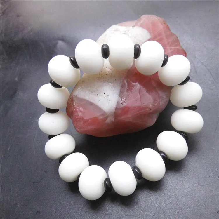 New Longling Huanglong Jade Counting Bead Shaped Matte Suet White Bracelet Men's Bracelet
New Longling Huanglong Jade Counting Bead Shaped Matte Suet White Bracelet Men's Bracelet