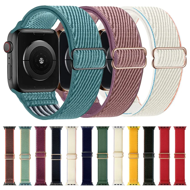 Nylon Strap For Apple Watch Series 7 6 5 Smartwatch Loop Band For Iwo 13 S7 Pro W46 W26 DT100 44mm 38mm 45mm 41mm 42mm 40mm Belt
Nylon Strap For Apple Watch Series 7 6 5 Smartwatch Loop Band For Iwo 13 S7 Pro W46 W26 DT100 44mm 38mm 45mm 41mm 42mm 40mm Belt