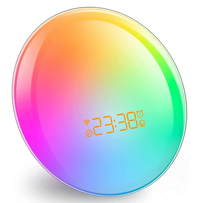 Sunrise Alarm Clock For Bedrooms, Colorful Lights Clock For Bedroom White Noise Machine Adult&Baby Sleep Sound Machine
Sunrise Alarm Clock For Bedrooms, Colorful Lights Clock For Bedroom White Noise Machine Adult&Baby Sleep Sound Machine
