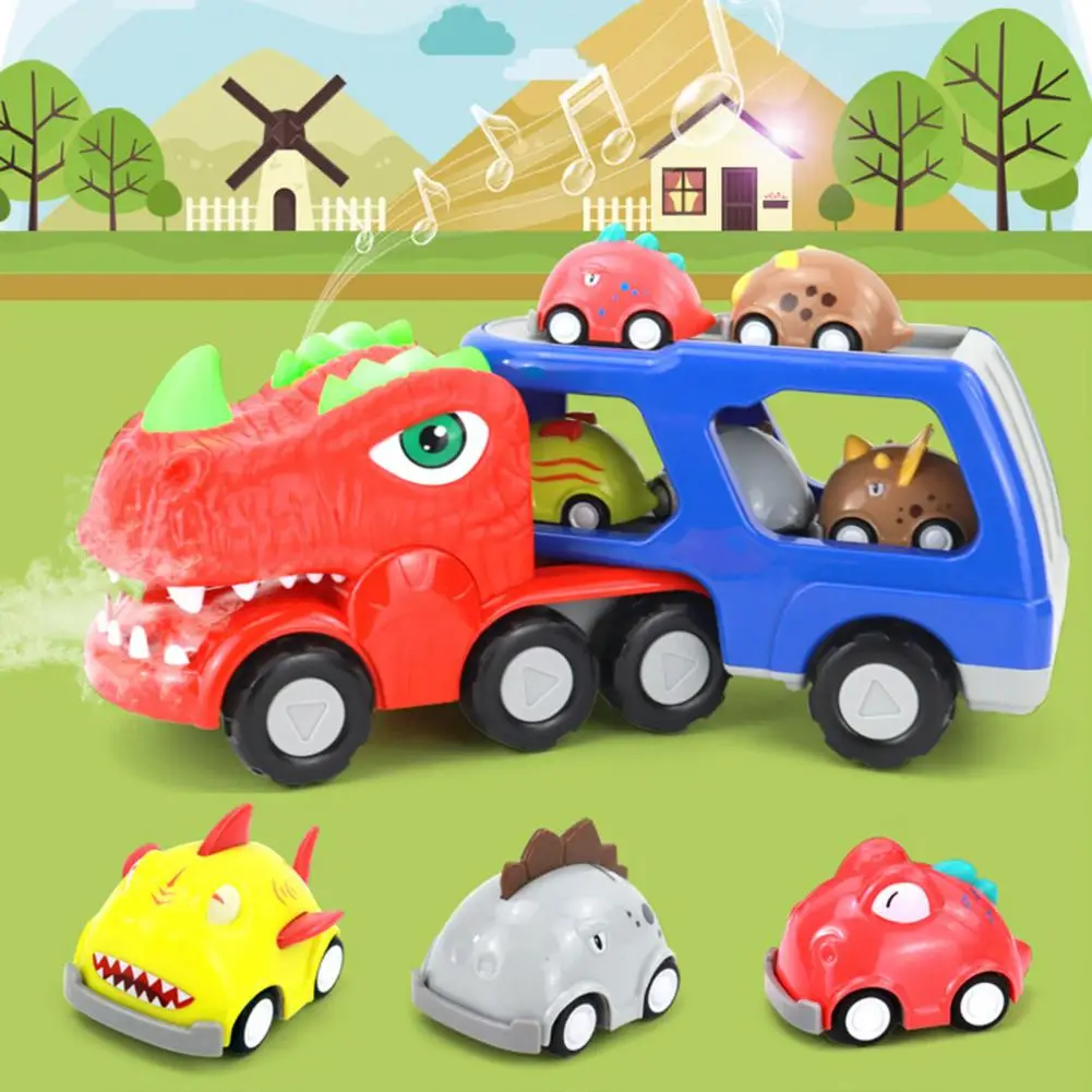 1 Set Spray Dinosaur Car Toys Detachable Body Cool Lights Children Car Toys Entertaint Smoke Double-decker Dinosaur Cars Boy Toy
1 Set Spray Dinosaur Car Toys Detachable Body Cool Lights Children Car Toys Entertaint Smoke Double-decker Dinosaur Cars Boy Toy