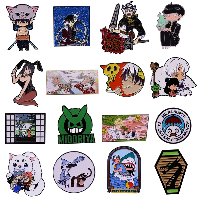 LB3117 Anime ICON Funny Creative Animation Metal Cartoon Enamel Brooch Pins Badge Lapel Pins Metal Fashion Jewelry Wholesale
LB3117 Anime ICON Funny Creative Animation Metal Cartoon Enamel Brooch Pins Badge Lapel Pins Metal Fashion Jewelry Wholesale