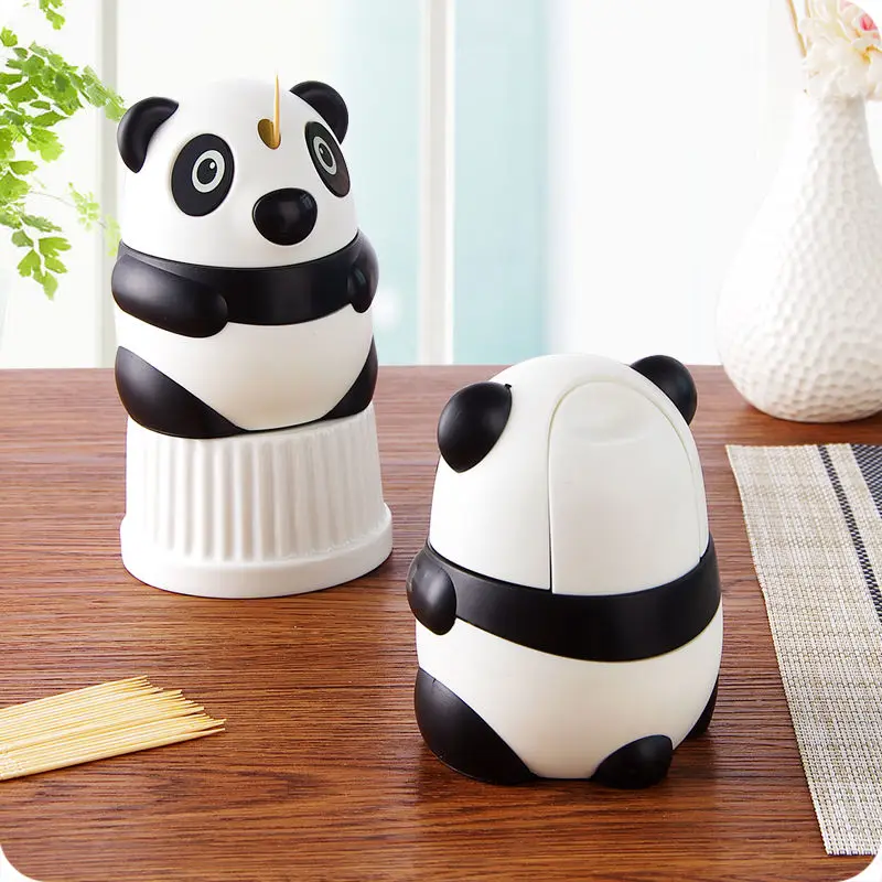 Cute Panada Automatic Toothpick Holder Dispenser Toothpick Dispenser Gag Gift Cleaning Teeth Table Decoration Toothpick Box 
Cute Panada Automatic Toothpick Holder Dispenser Toothpick Dispenser Gag Gift Cleaning Teeth Table Decoration Toothpick Box