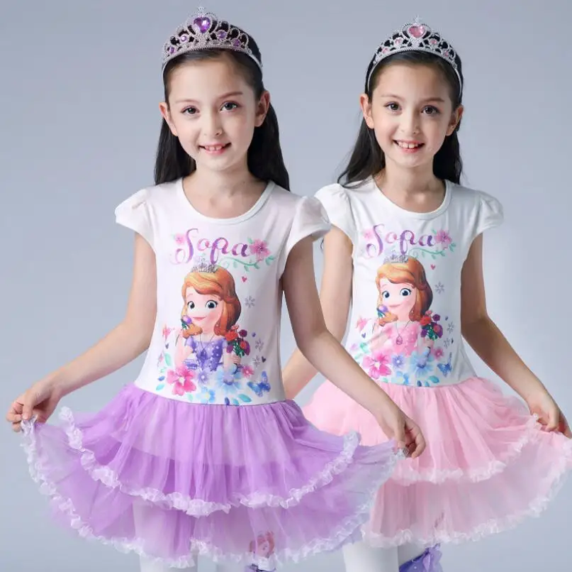 Summer Cartoon Kids Sofia Princess Skirts For Girls Short Sleeves Net Gauze Dresses Children's Clothing Everyday Leisure Dress
Summer Cartoon Kids Sofia Princess Skirts For Girls Short Sleeves Net Gauze Dresses Children's Clothing Everyday Leisure Dress
