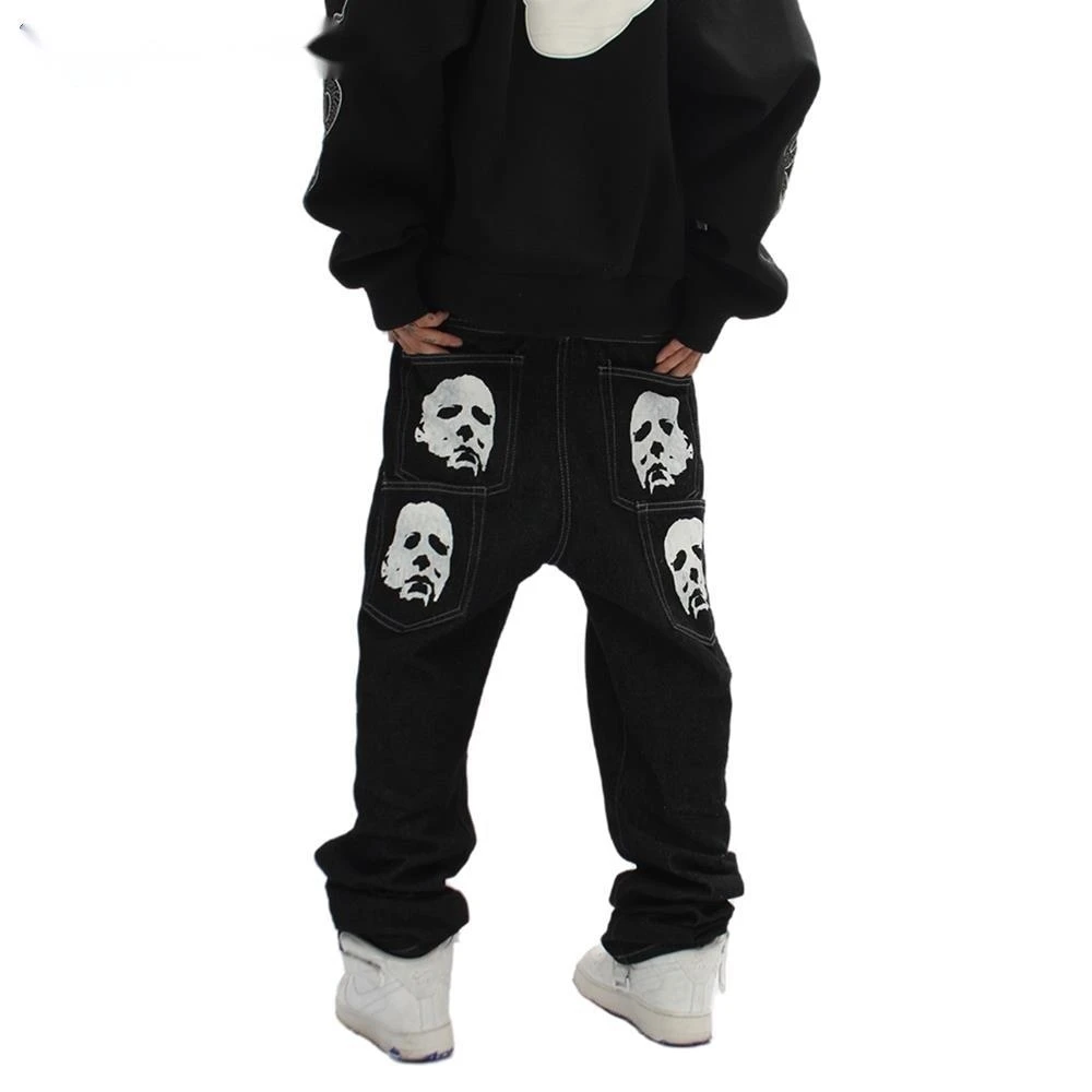 Spoof Portrait Print Denim Pants Mens High Street Funny Loose Straight-leg Pants Streetwear Casual Jeans Trousers Men
Spoof Portrait Print Denim Pants Mens High Street Funny Loose Straight-leg Pants Streetwear Casual Jeans Trousers Men