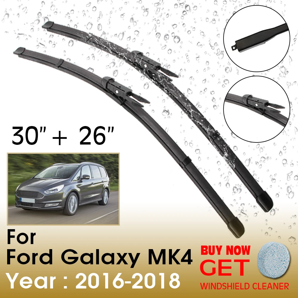 Car Wiper Blade For Ford Galaxy MK4 30"+26" 2016-2018 Front Window Washer Windscreen Windshield Wipers Blades Accessories
Car Wiper Blade For Ford Galaxy MK4 30"+26" 2016-2018 Front Window Washer Windscreen Windshield Wipers Blades Accessories