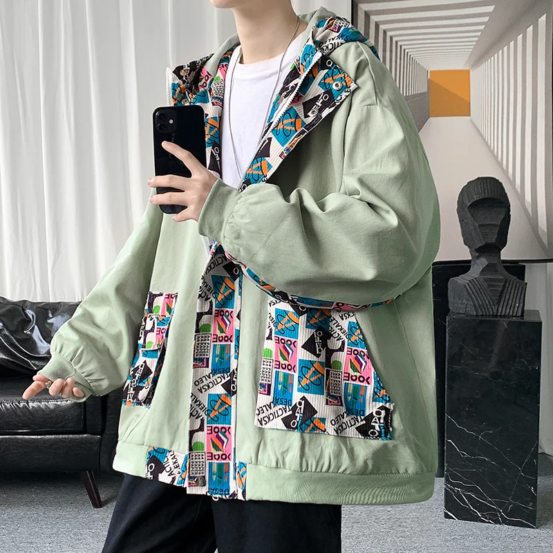 Hybskr Corduroy Patchwork Men's Jacket Fashion Hooded Coat Autumn New Brand Unisex Streetwear Male Casual Loose Outerwear
Hybskr Corduroy Patchwork Men's Jacket Fashion Hooded Coat Autumn New Brand Unisex Streetwear Male Casual Loose Outerwear