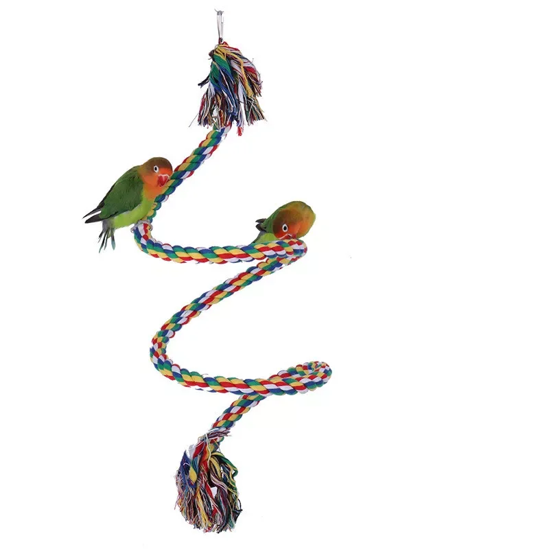 1PC Pet Stand Training Accessories Parrot Rope Hanging Braided Budgie Chew Rope Bird Cage Cockatiel Toy Conure Swing Supplies
1PC Pet Stand Training Accessories Parrot Rope Hanging Braided Budgie Chew Rope Bird Cage Cockatiel Toy Conure Swing Supplies