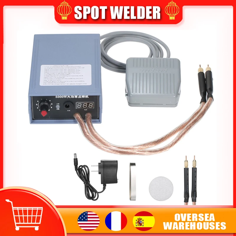 5000W Mini Spot Welder Kit Handheld 18650 Battery Pack Welding Tools Portable Spot Welding Machine Pen For 0.15MM Nickel Strip
5000W Mini Spot Welder Kit Handheld 18650 Battery Pack Welding Tools Portable Spot Welding Machine Pen For 0.15MM Nickel Strip