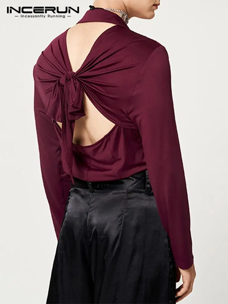 Fashion Men Shirt Solid Color Lapel 2023 Long Sleeve Hollow Out Backless Lace Up Shirts Streetwear Casual Camisas INCERUN S-5XL
Fashion Men Shirt Solid Color Lapel 2023 Long Sleeve Hollow Out Backless Lace Up Shirts Streetwear Casual Camisas INCERUN S-5XL