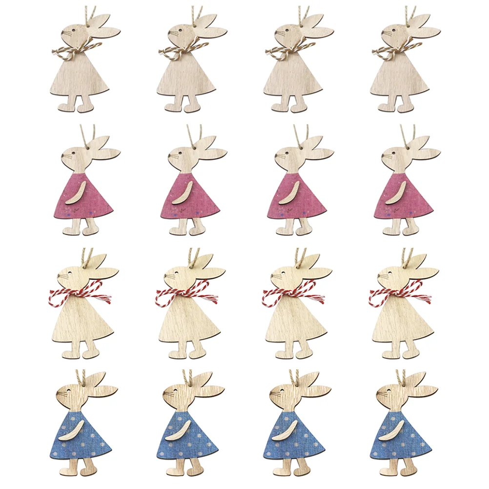 16pcs Durable Prime Sturdy Easter Hanging Decor Easter Layout Decor Easter Wood Rabbit Pendant
16pcs Durable Prime Sturdy Easter Hanging Decor Easter Layout Decor Easter Wood Rabbit Pendant