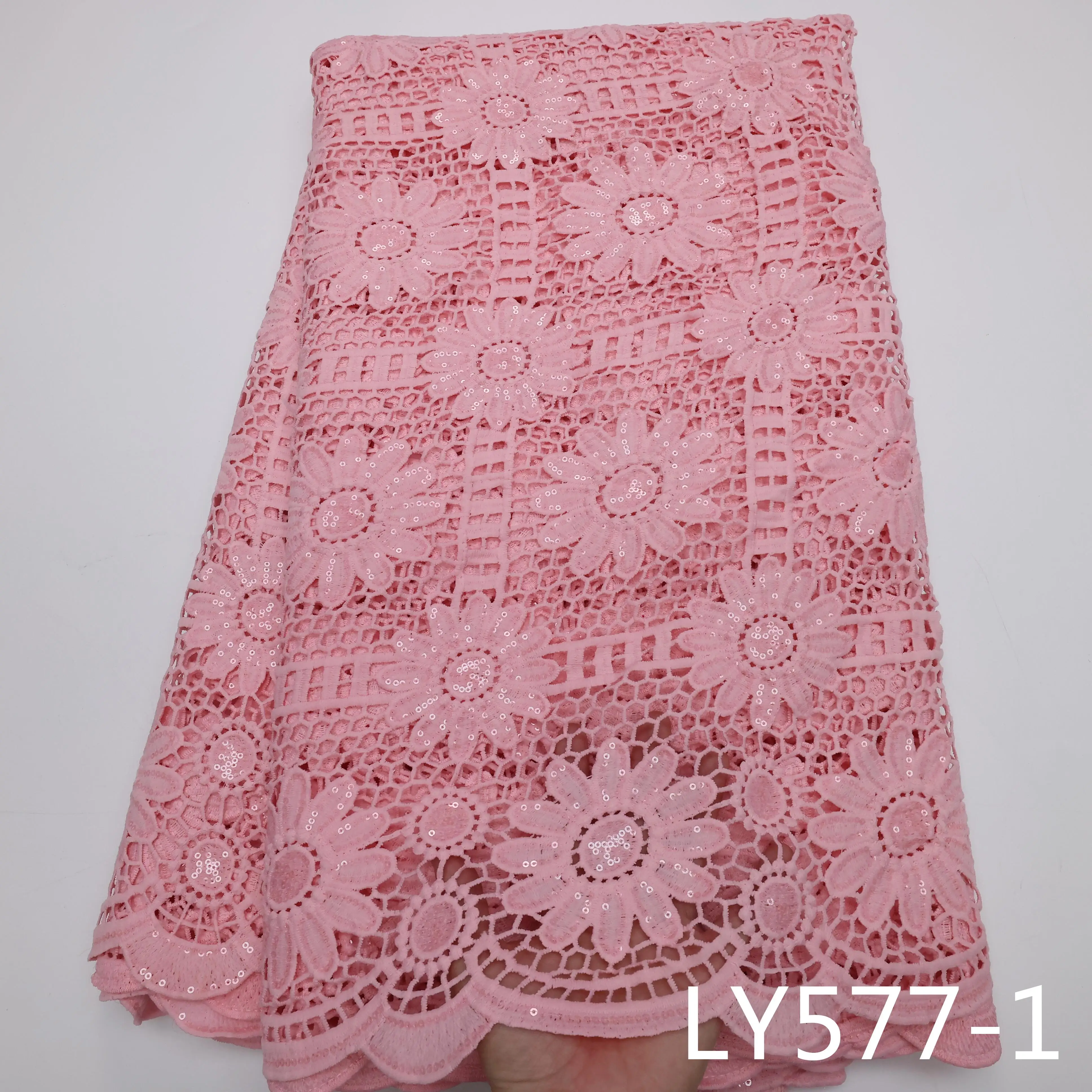 NEW Baby Pink Dry lace fabric with Flowers 2022 Popular Style for African Nigeria Woman Wedding Party Dress Sewing 5Yards LY577
NEW Baby Pink Dry lace fabric with Flowers 2022 Popular Style for African Nigeria Woman Wedding Party Dress Sewing 5Yards LY577