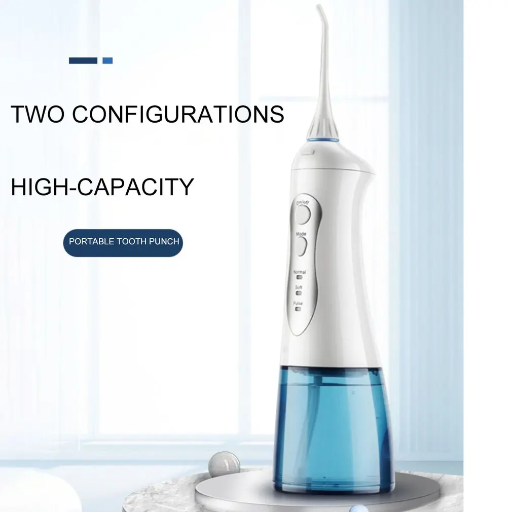 Oral Irrigator USB Rechargeable Water Flosser Portable Dental Water Jet 300ML Water Tank Waterproof Teeth Cleaner 2022
Oral Irrigator USB Rechargeable Water Flosser Portable Dental Water Jet 300ML Water Tank Waterproof Teeth Cleaner 2022