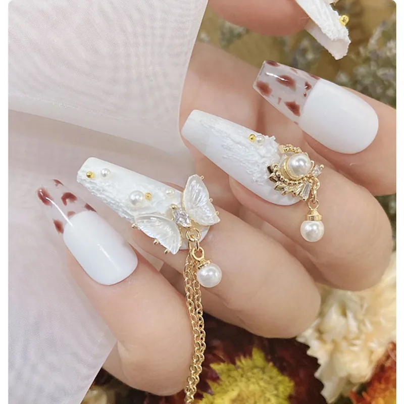 1Pcs Luxury Zircon 3D Nail Art Decoration Crystal Pearls Bow Butterfly Shiny Diamonds Alloy Pendant Jewelry Manicure Accessories
1Pcs Luxury Zircon 3D Nail Art Decoration Crystal Pearls Bow Butterfly Shiny Diamonds Alloy Pendant Jewelry Manicure Accessories