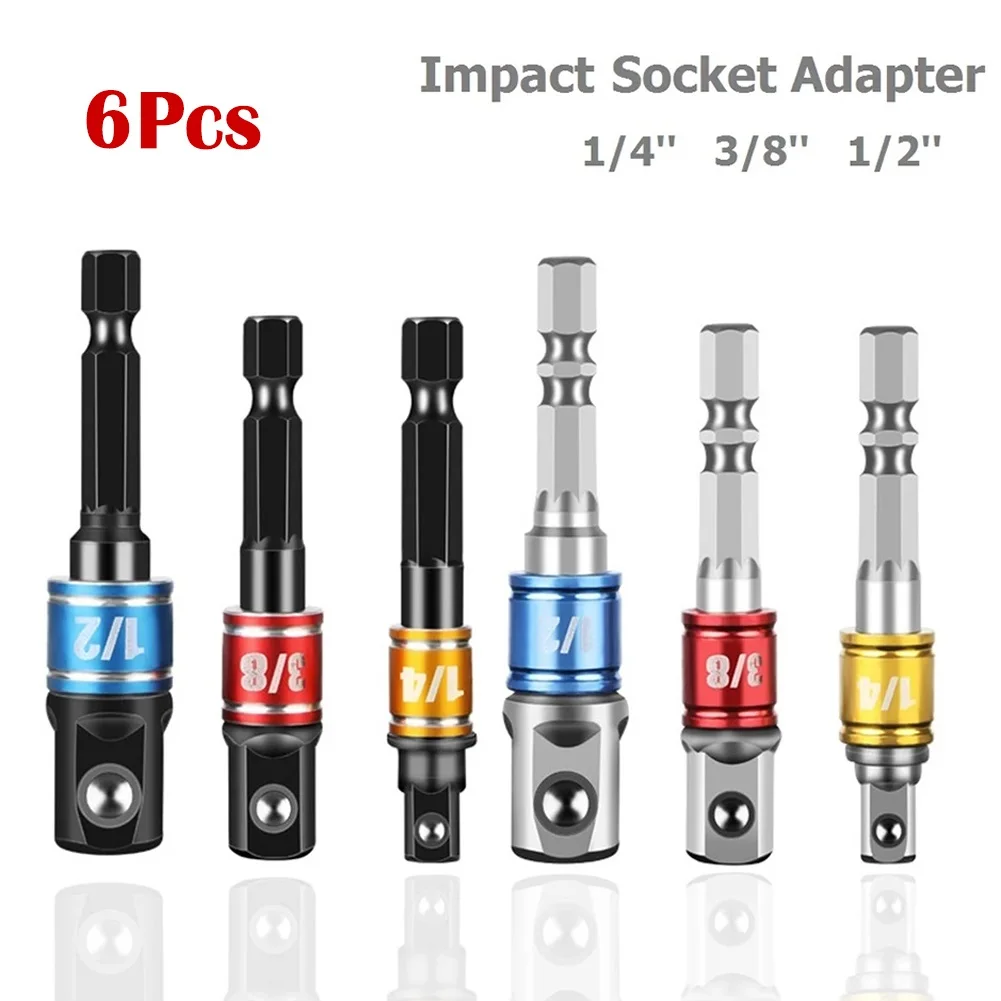 6pcs Drill Socket Adapter Impact Driver With Hex Shank Extension Bar 1/4 3/8 1/2 Extension Drill Bits Rod Set Power Tools
6pcs Drill Socket Adapter Impact Driver With Hex Shank Extension Bar 1/4 3/8 1/2 Extension Drill Bits Rod Set Power Tools