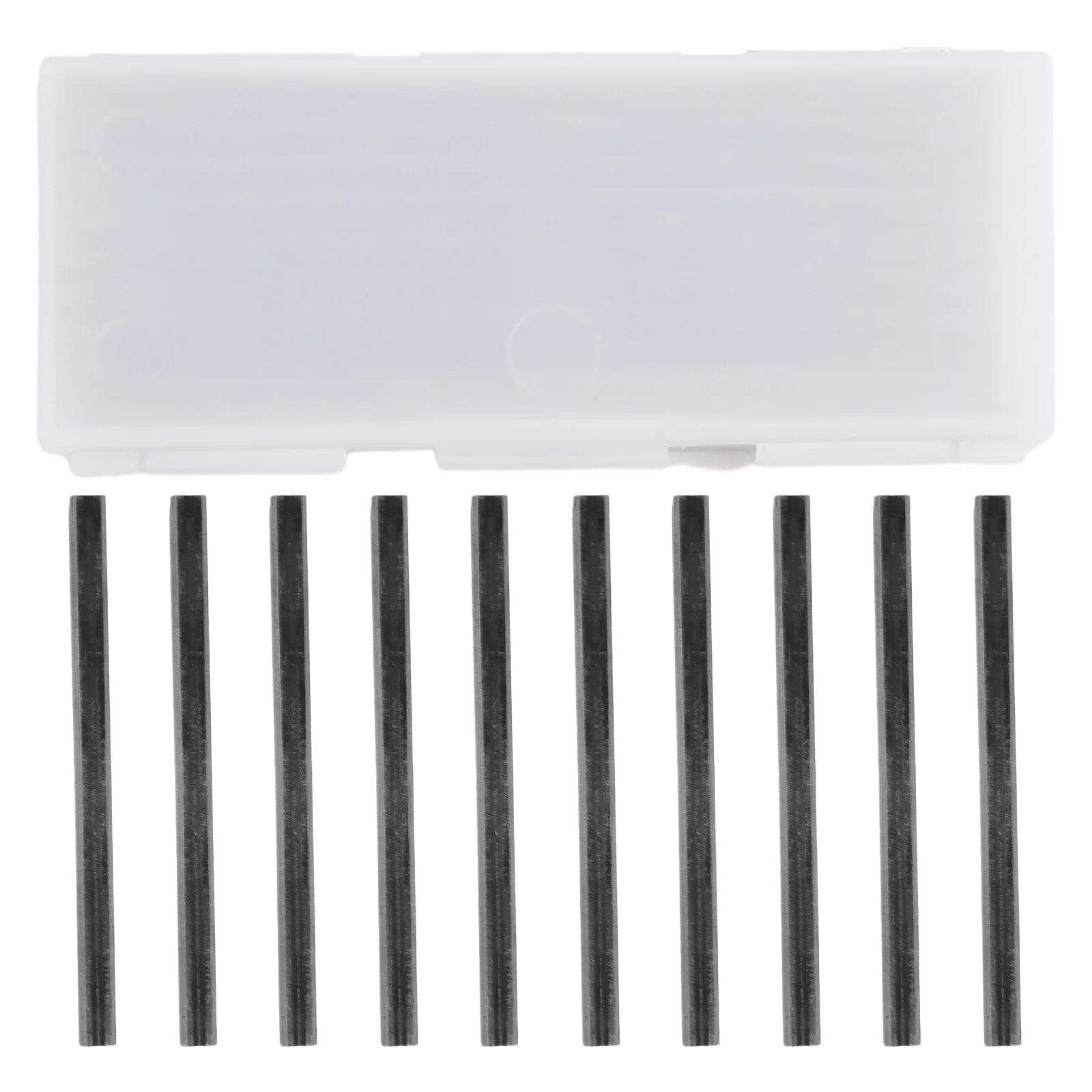 82mm Carbide Planer Blades Hard Alloy High Precision Manganese Steel Silver Slide-in Design Tool For Cutting Woods
82mm Carbide Planer Blades Hard Alloy High Precision Manganese Steel Silver Slide-in Design Tool For Cutting Woods