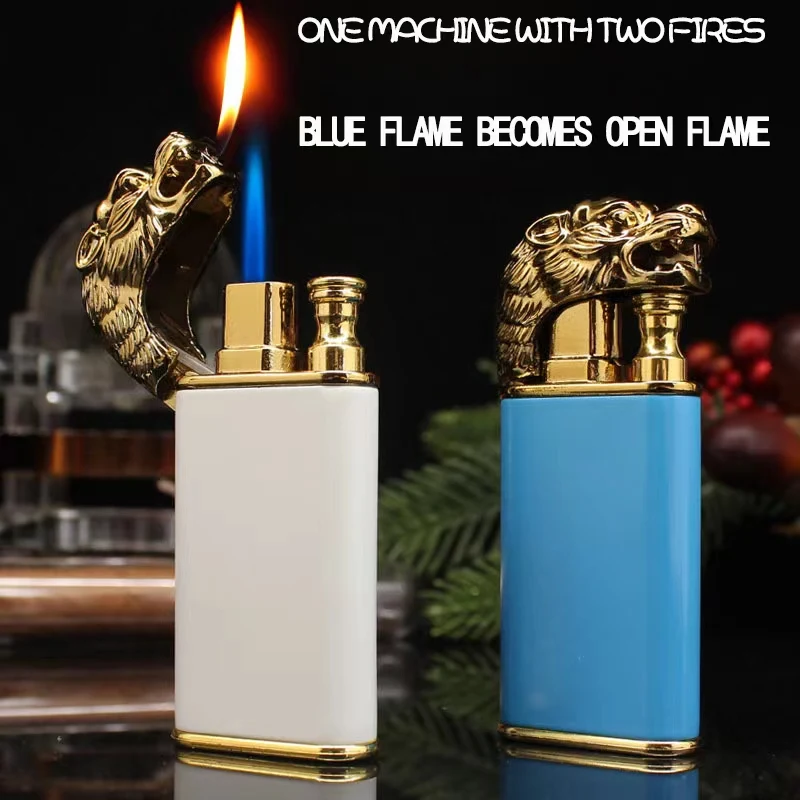 Creative explosion double fire lighter jet flame open fire conversion windproof inflatable lighter novelty men's gift
Creative explosion double fire lighter jet flame open fire conversion windproof inflatable lighter novelty men's gift