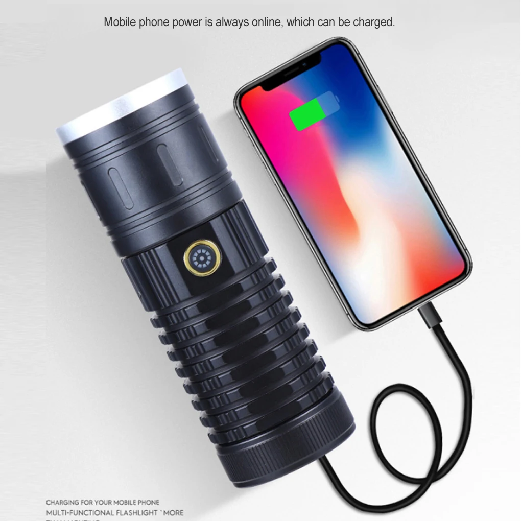 Charging Flashlight 5 Modes Adjustable Waterproof Outdoor Night Cycling Riding Camping Climbing Emergency Torch
Charging Flashlight 5 Modes Adjustable Waterproof Outdoor Night Cycling Riding Camping Climbing Emergency Torch