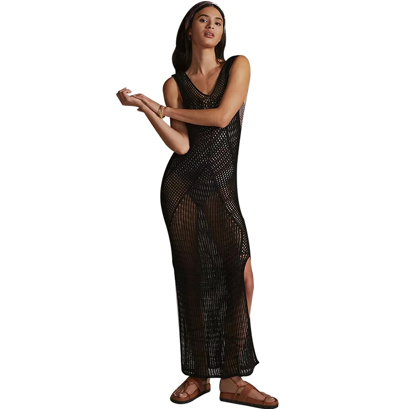 Crochet Tank Dress Cover Up Women Swimsuit Split Sundress Summer New Fashion Knitted Hollow Sexy Beachwear Dress Vestido Playero
Crochet Tank Dress Cover Up Women Swimsuit Split Sundress Summer New Fashion Knitted Hollow Sexy Beachwear Dress Vestido Playero