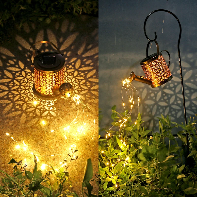 Watering Can Hanging Solar Powered Lantern Garden Art Light LED Decor Metal Waterfall String for Patio Yard Pathway Plant Vine
Watering Can Hanging Solar Powered Lantern Garden Art Light LED Decor Metal Waterfall String for Patio Yard Pathway Plant Vine