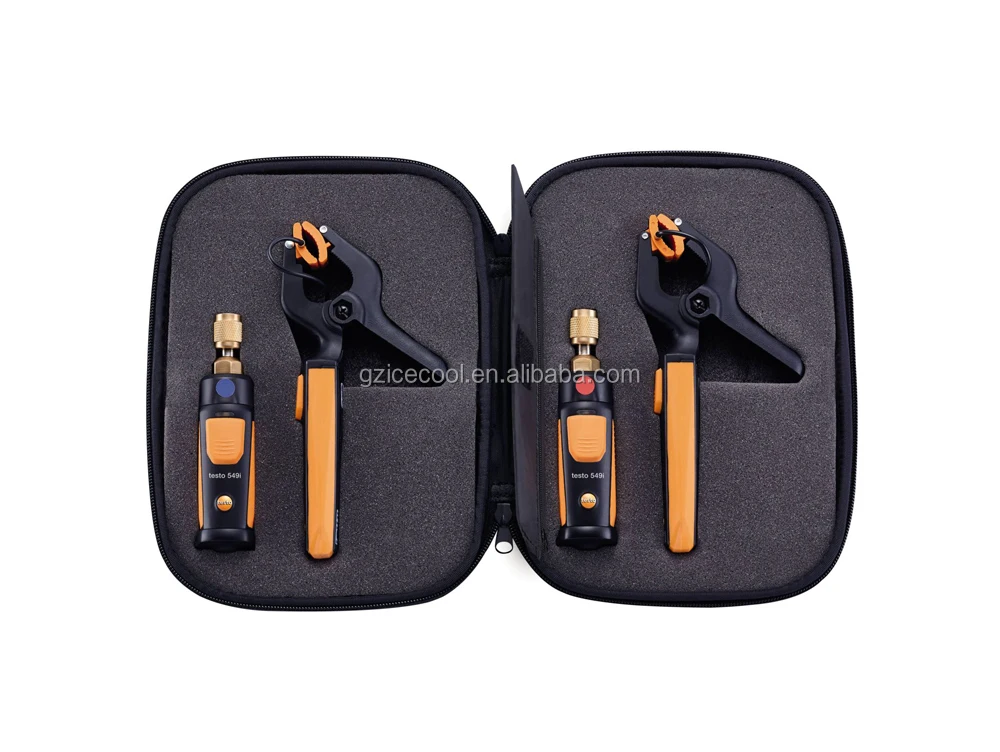 Smart Probes Refrigeration set 2x testo 115i clamp thermometer and 2x testo 549i pressure measuring instrument
Smart Probes Refrigeration set 2x testo 115i clamp thermometer and 2x testo 549i pressure measuring instrument