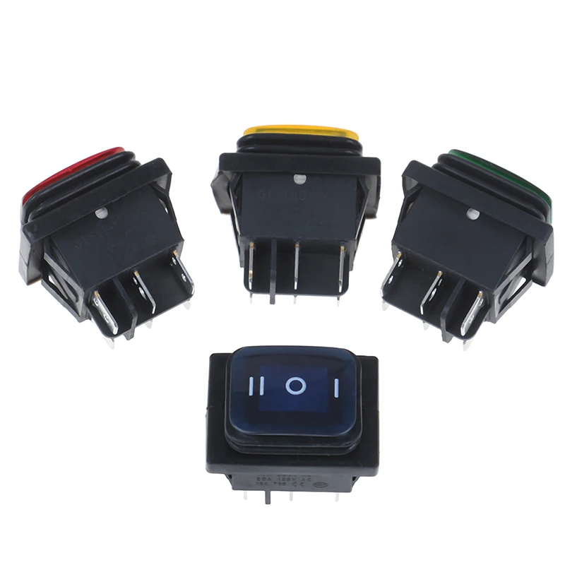 1PC 30A/250V 6Pin Waterproof Auto Boat Toggle Rocker Switch With LED 12V 220V
1PC 30A/250V 6Pin Waterproof Auto Boat Toggle Rocker Switch With LED 12V 220V