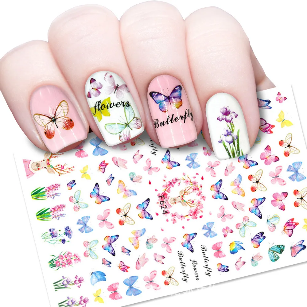 Colorful Butterfly Nail Stickers Nail Art Decoration Valentine's Day Lips Sliders For Nails Nail Decals Nails Art Accessories
Colorful Butterfly Nail Stickers Nail Art Decoration Valentine's Day Lips Sliders For Nails Nail Decals Nails Art Accessories