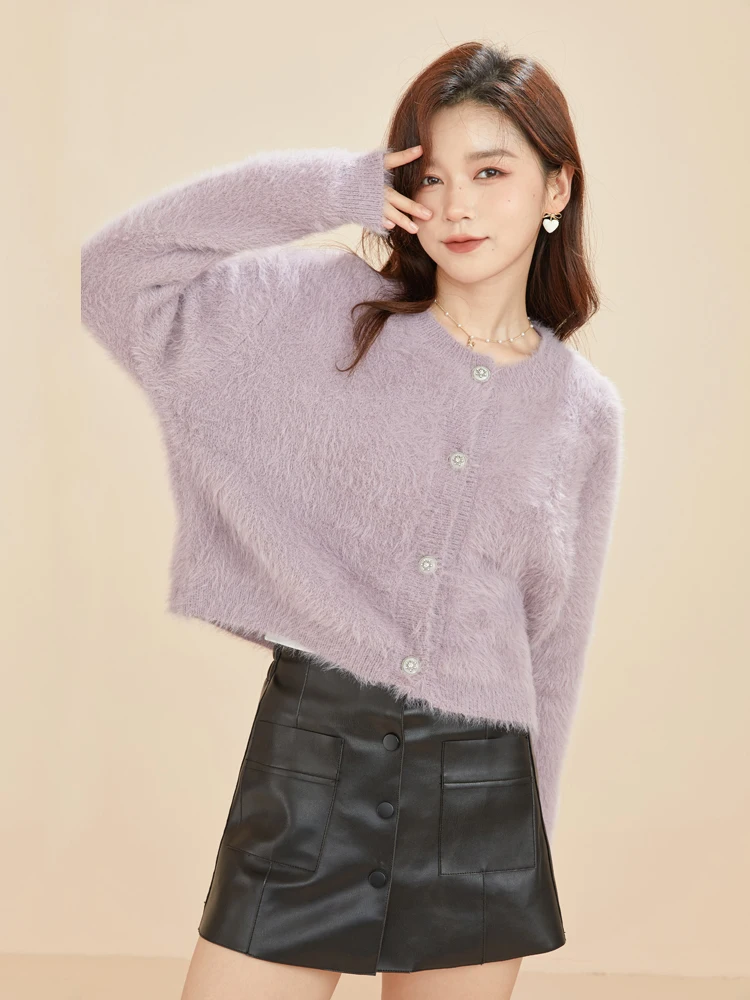 ONE-T Autumn Winter Fleece Retro Sweater Women O-Neck Long Sleeve Crochet Cardigans Knitted Shirts Girls Casual Fine Yarn Coats
ONE-T Autumn Winter Fleece Retro Sweater Women O-Neck Long Sleeve Crochet Cardigans Knitted Shirts Girls Casual Fine Yarn Coats
