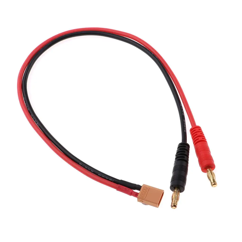 Радиоуправляемая батарея Зарядка XT30 до 4 0 мм банановый штекер 16AWG 35 5 см Кабельный